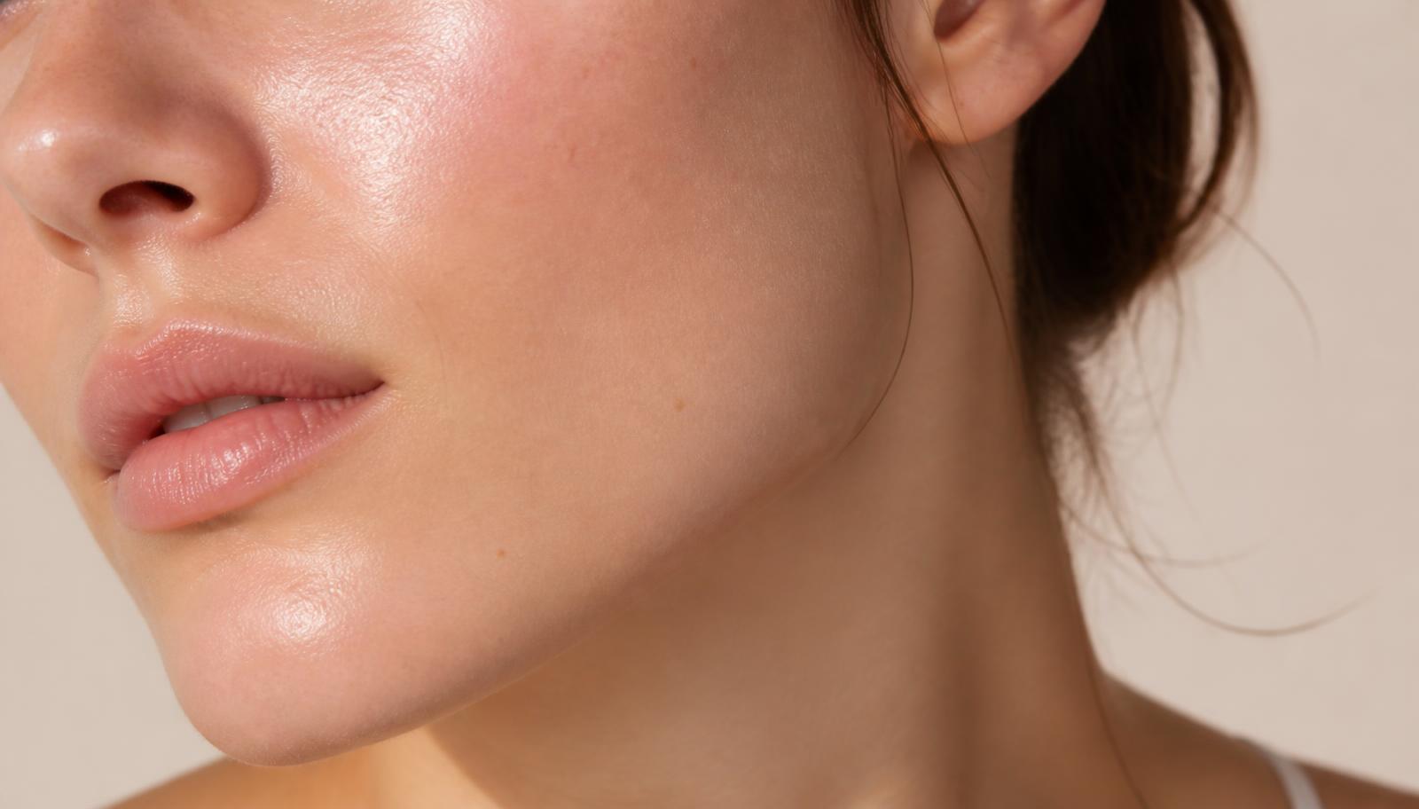 Illustrative image: Gentle, calming facial treatment applied to sensitive skin with flushing and delicate redness.