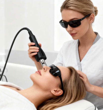 Laser skin resurfacing treatment at No Filter Medical Spa in Brickell, Miami