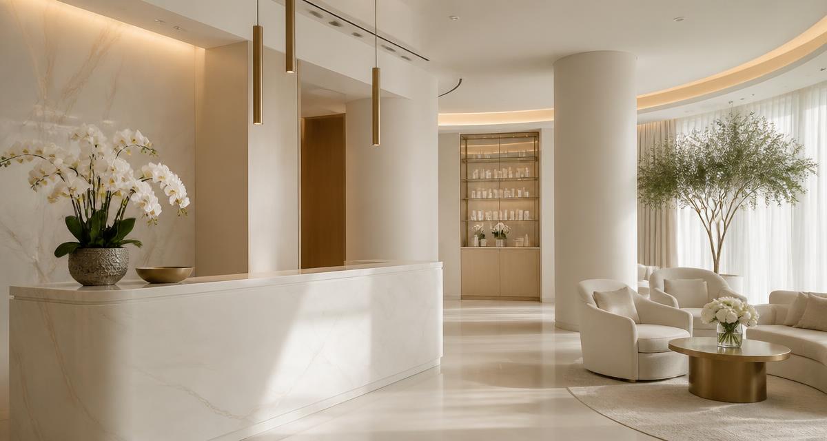 A modern luxury treatment suite at No Filter Medical Spa in Brickell Miami.