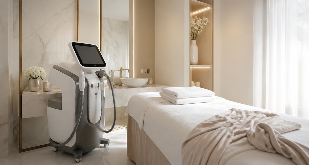 A client experiencing a luxury non-surgical skin tightening energy treatment at No Filter Medical Spa in Brickell.