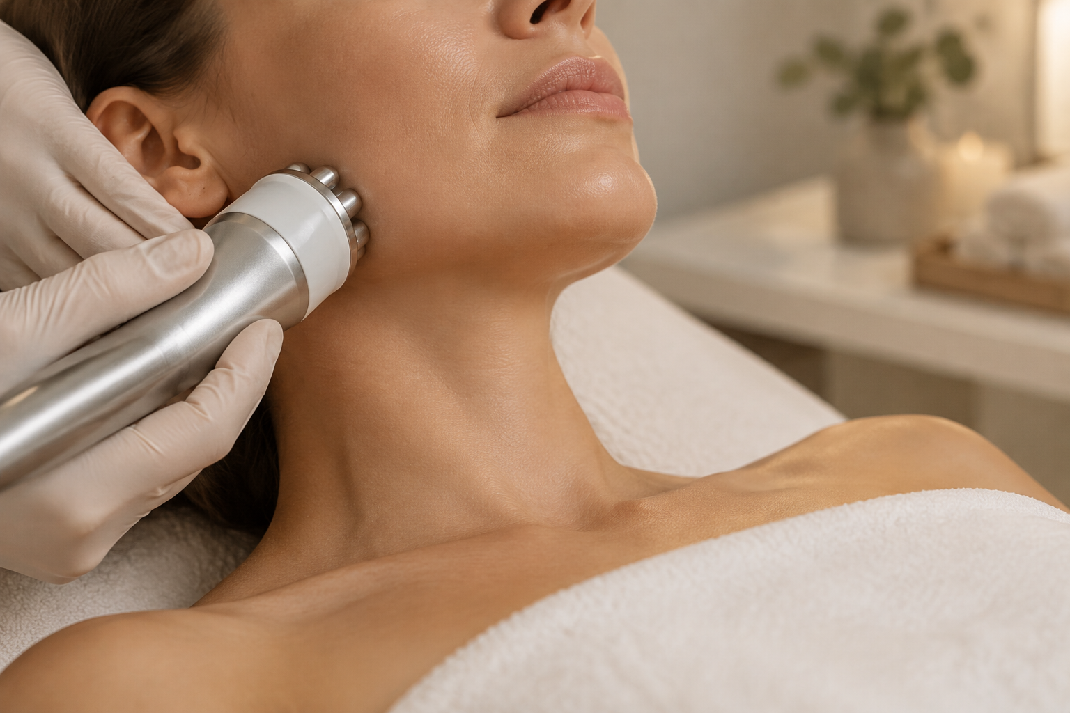 Illustrative image: Quantum RF skin tightening consultation