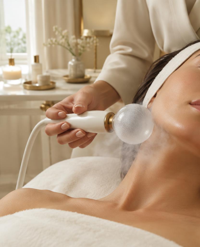 Glacial cryotherapy facial in Brickell, Miami