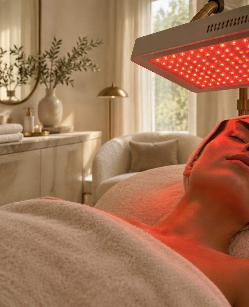 LED light therapy facial in Brickell, Miami