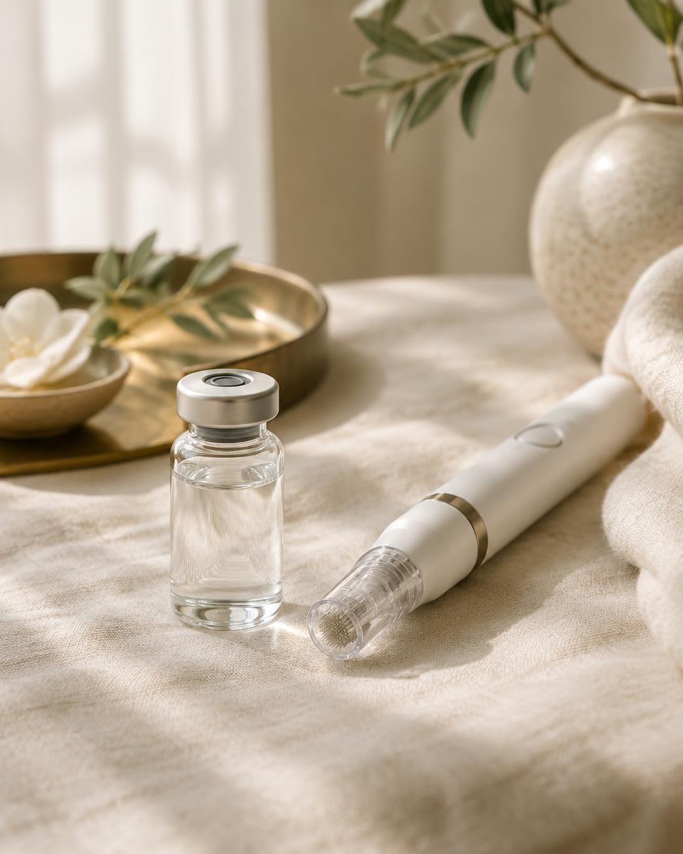 Microneedling with PDGF growth factor facial in Brickell, Miami