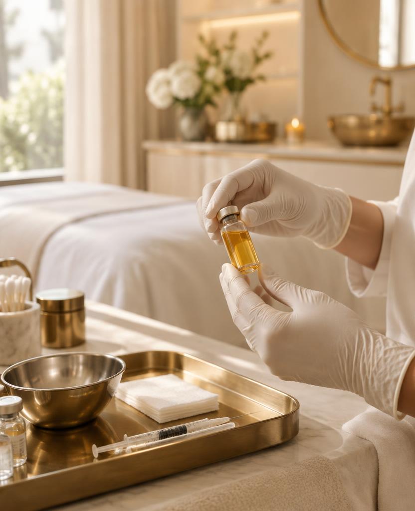 Microneedling with PRP facial in Brickell, Miami
